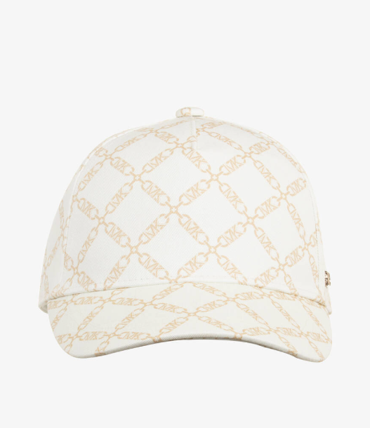 MICHAEL KORS Girls Ivory MK Empire Logo Cap