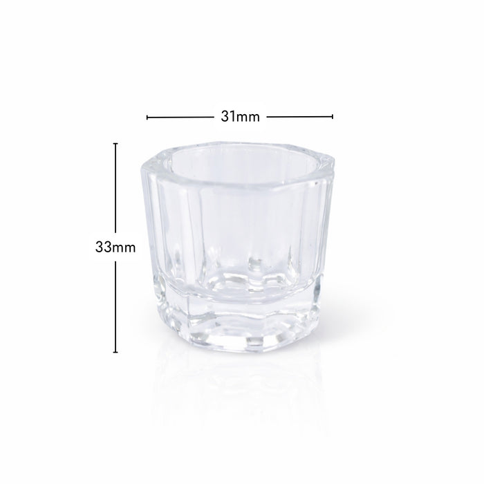 Glass Dappen Dish for Tint Mixing Dimensions