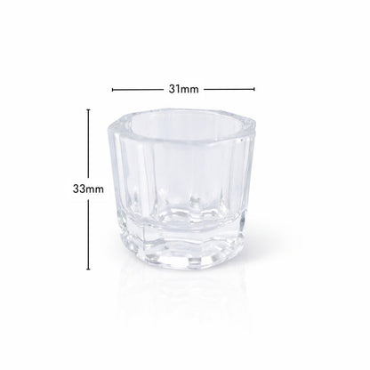 Glass Dappen Dish for Tint Mixing Dimensions
