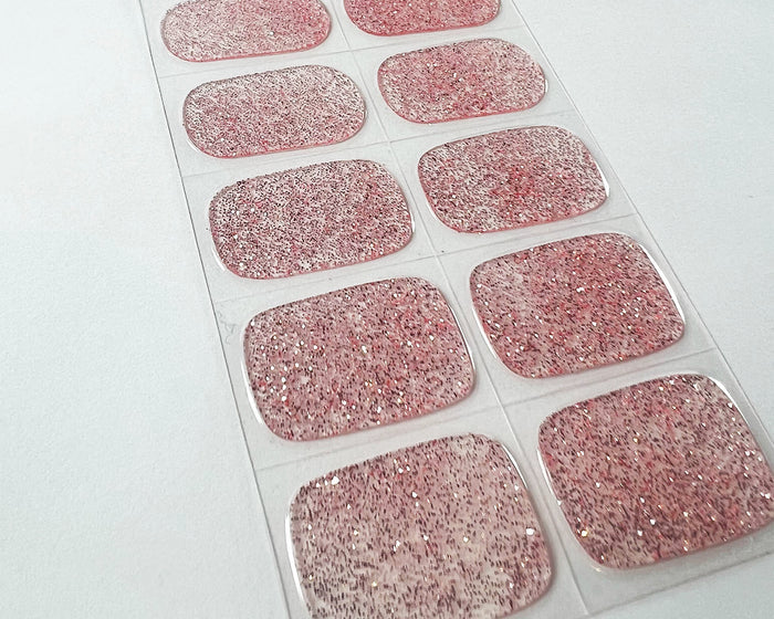 Semi-cured Gel Nail Wraps - Pink Stardust