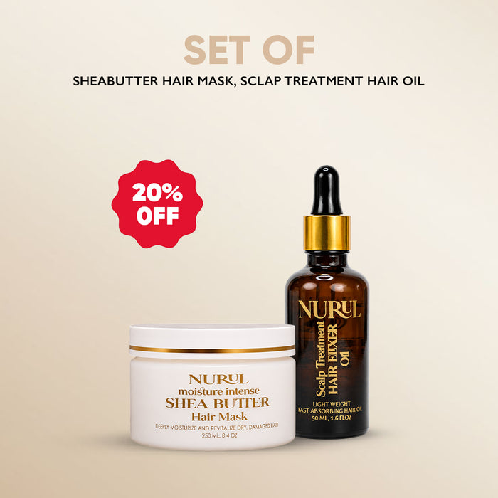Glossy Hair Set: Hair Oil & Hair Mask
