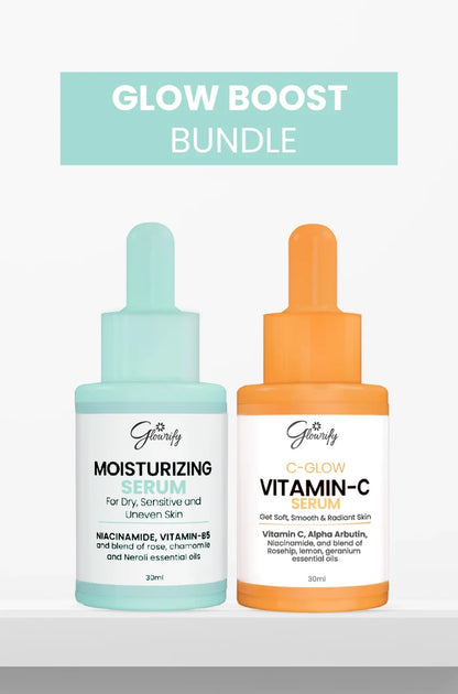 Glow Boost Bundle (C-Glow + Moisturizing Serum)