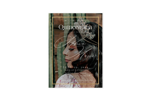 Gold Frame Quinceañera