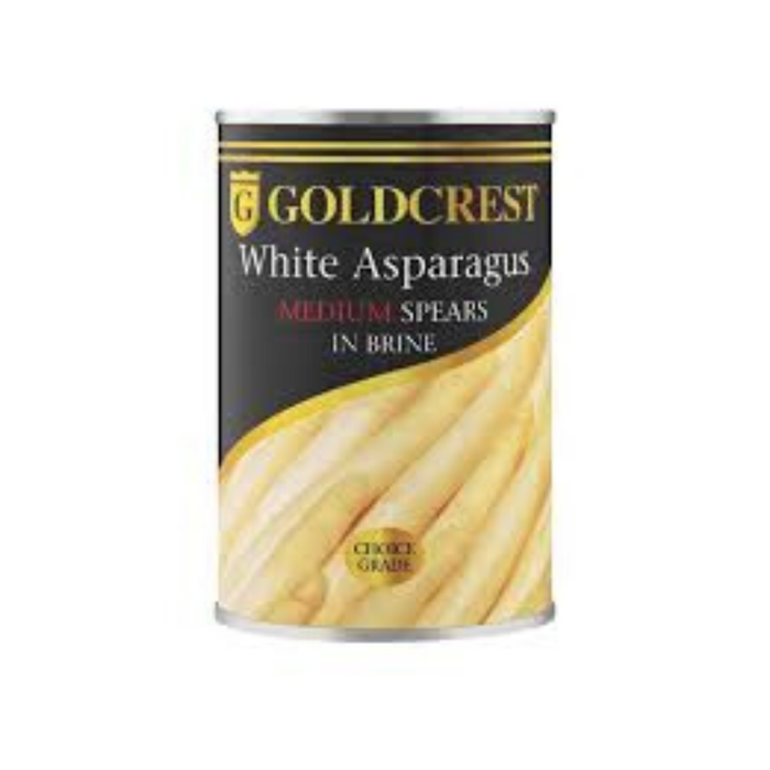 Goldcrest White Asparagus in Brine (410 g) from South Africa - AubergineFoods.com
