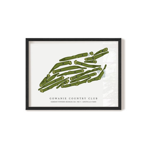 Gowanie Country Club | Golf Course Print | Black Frame