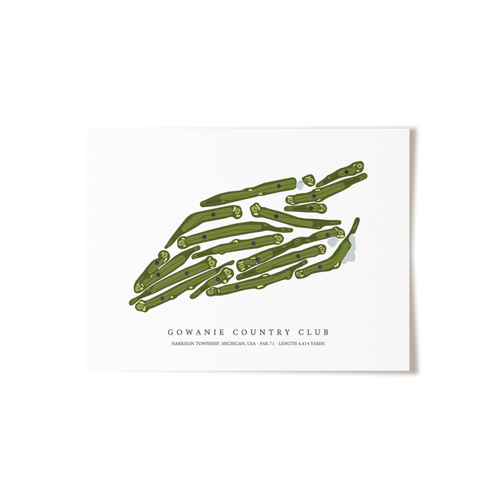 Gowanie Country Club | Golf Course Print | Unframed