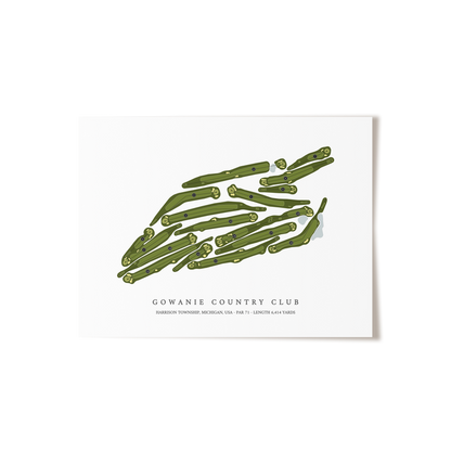 Gowanie Country Club | Golf Course Print | Unframed