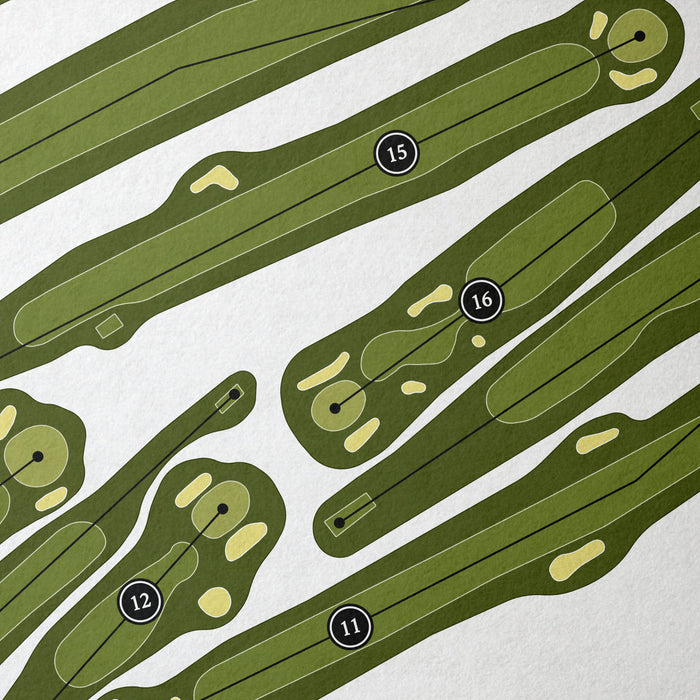 Gowanie Country Club | Golf Course Print | Close Up