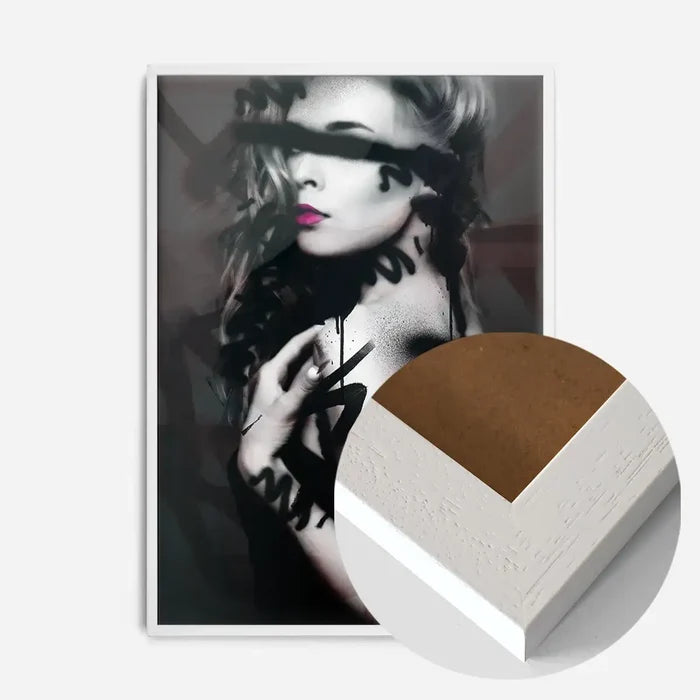 21x30cm | 8¼ x 11¾in / White Wood Frame