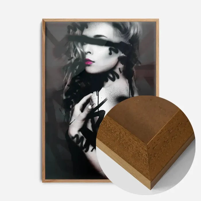 21x30cm | 8¼ x 11¾in / Oak Wood Frame
