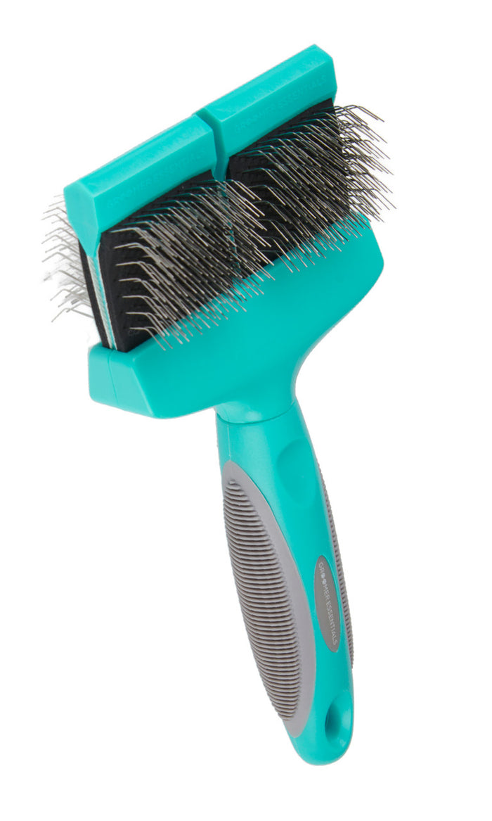 Groomer Essentials Flexible Slicker Double & Soft Brush