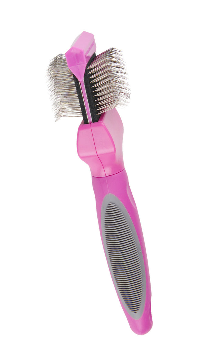 Groomer Essentials Flexible Slicker Single & Medium Firm Brush