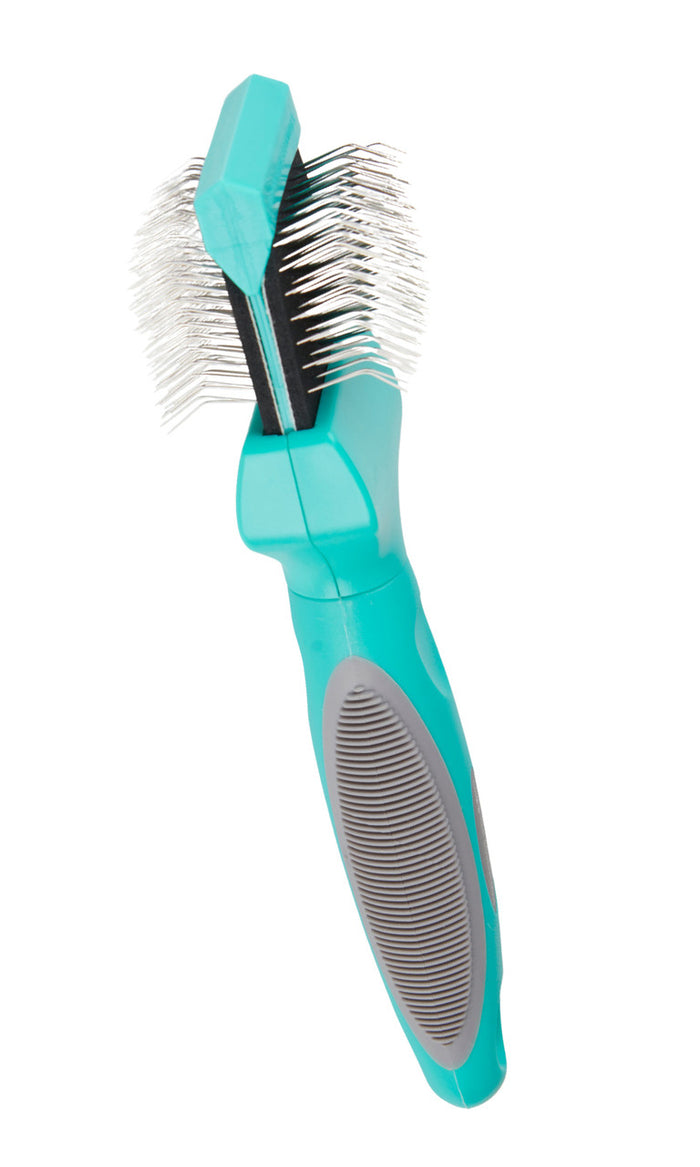 Groomer Essentials Flexible Slicker Single & Soft Brush