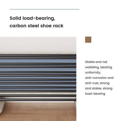 Guyii 47" Entryway Shoe Bench with Cushion, 1-Tier Storage Shelf & Hidden Compartment