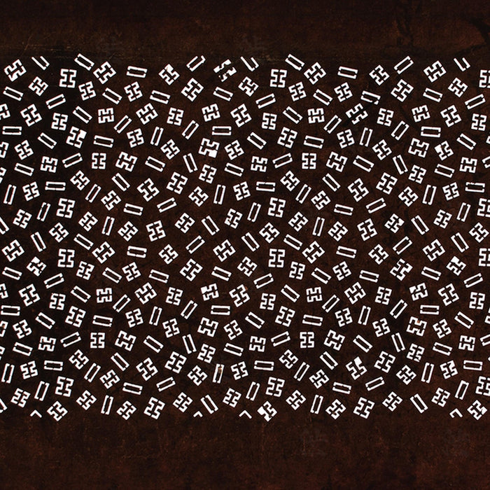 Hand Cut Edo Komon Floral Katagami | Japanese Lacquered Paper Stencil