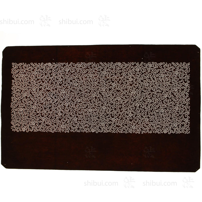 Hand Cut Edo Komon Floral Katagami | Japanese Lacquered Paper Stencil
