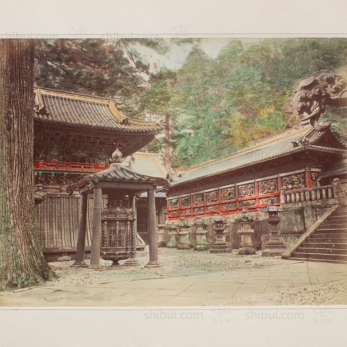 Hand Tinted Albumen of Dutch Lantern | Antique Japanese Photograph