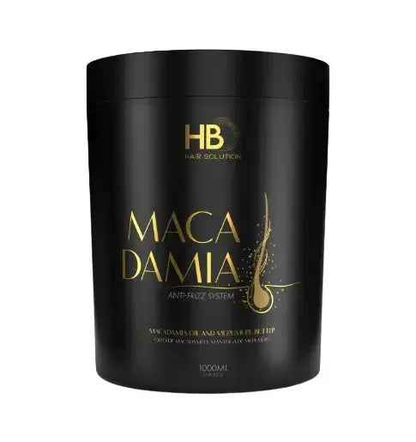 HB HAIR SOLUTION MACADAMIA Brazilian Anti Frizz hair Treatment Set - DOKAN
