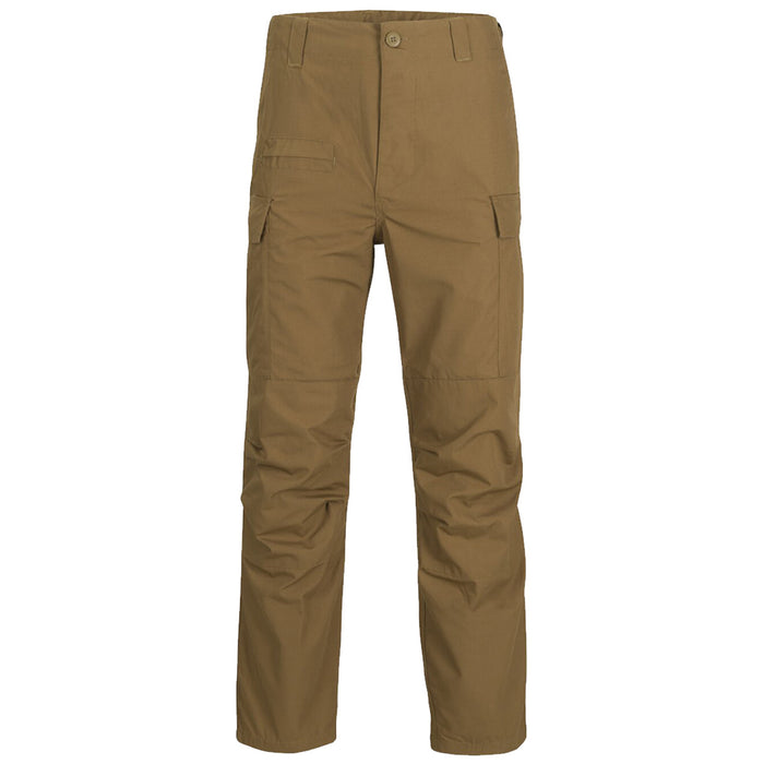 front view of coyote helikon bdu mk2 trousers