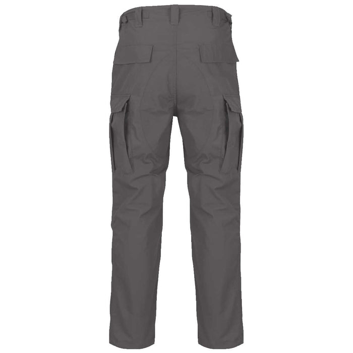 rear of shadow grey helikon bdu mk2 trousers with reinforced seat