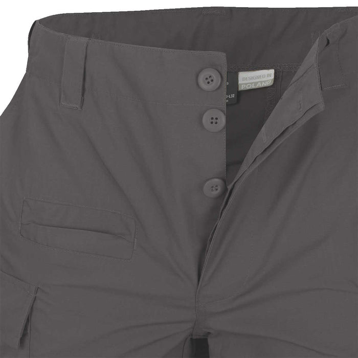 bdu shadow grey mk2 helikon trousers with button closure