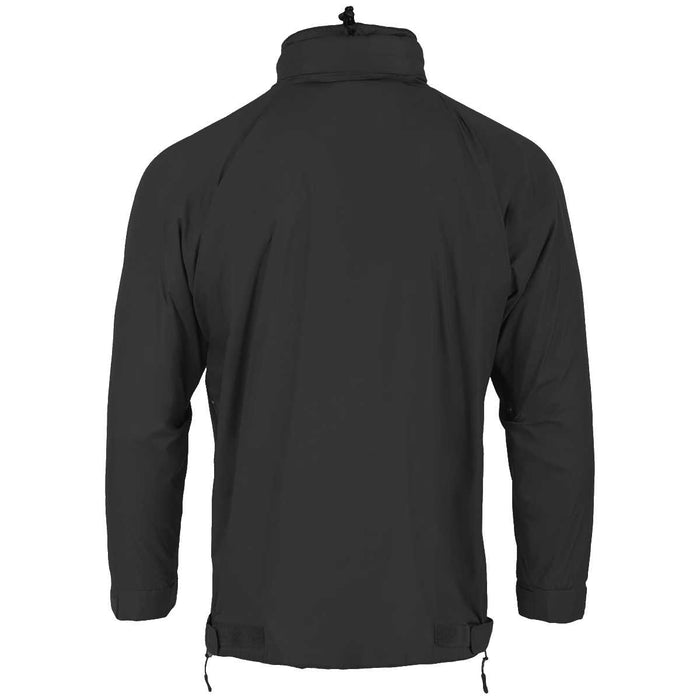 rear of highlander black halo tactical smock jacket