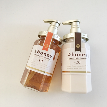 &honey Deep Moist Shampoo 1.0 | Murasaki Comsetics & honey Organic Moist Treatment 2.0
