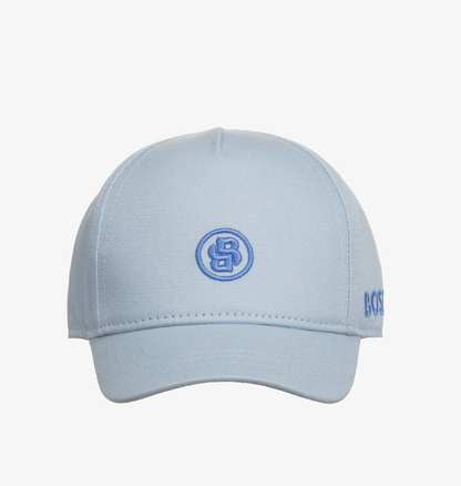 HUGO BOSS Baby Boys Blue Cotton Double B Cap