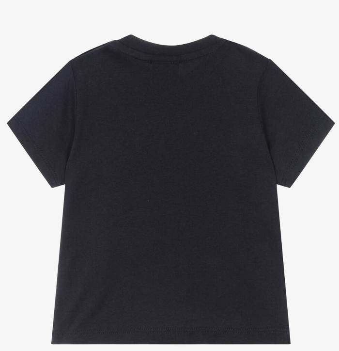 HUGO BOSS Baby Boys Navy Blue Cotton T-Shirt