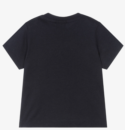 HUGO BOSS Baby Boys Navy Blue Cotton T-Shirt