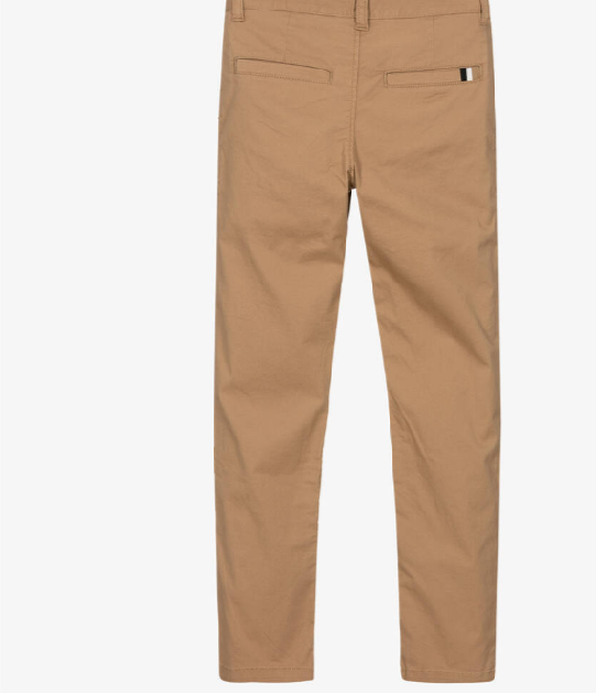 HUGO BOSS Boys Beige Cotton Chino Trousers