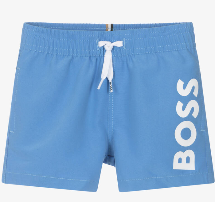 HUGO BOSS Boys Blue Swim Shorts