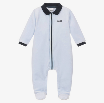 HUGO BOSS Boys Velour Babygrow