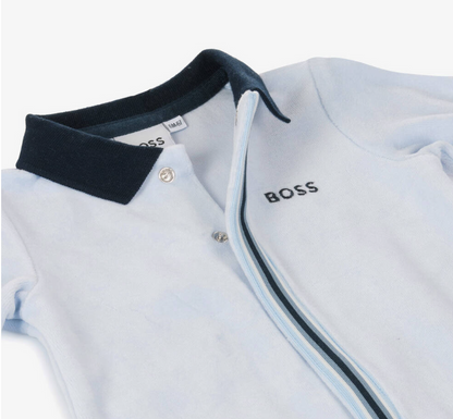 HUGO BOSS Boys Velour Babygrow