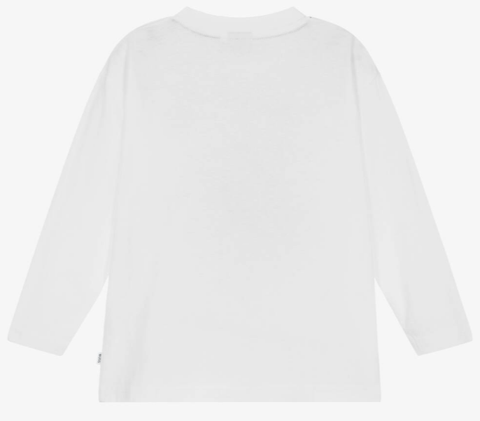 HUGO BOSS Boys White Cotton Monogram Top