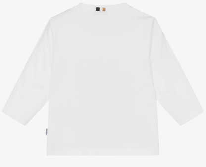 HUGO BOSS Boys White Cotton Top