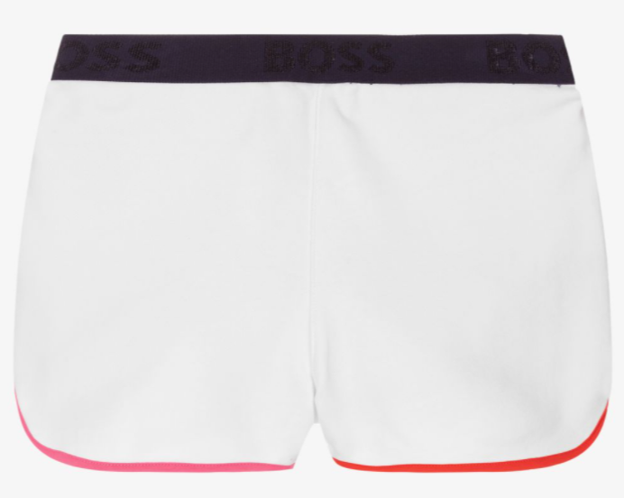 HUGO BOSS girls white cotton shorts