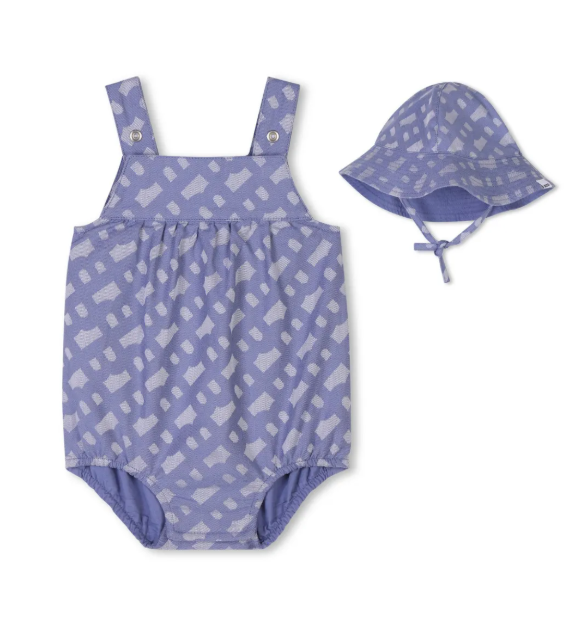 HUGO BOSS jacquard bloomer and hat set