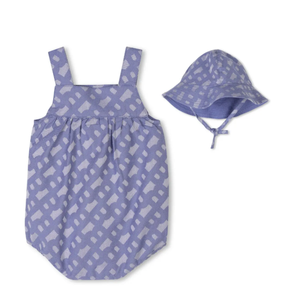 HUGO BOSS jacquard bloomer and hat set