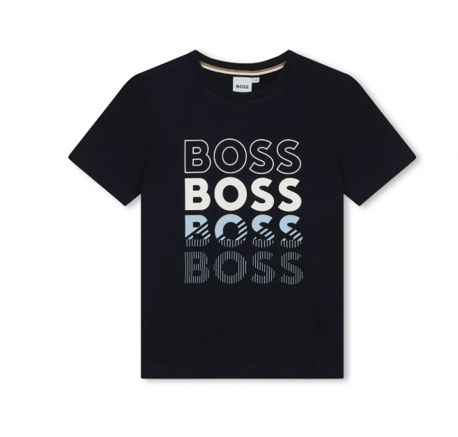 HUGO BOSS Logo Print Cotton Tshirt