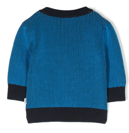 HUGO BOSS logo-print knitted jumper