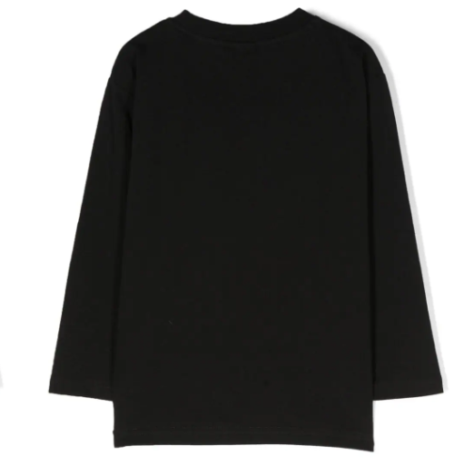 HUGO BOSS Teen Boys Black Cotton Monogram Top