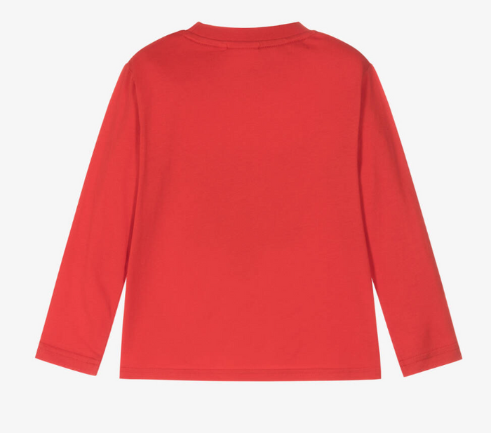 HUGO Boys Red Organic Cotton Top