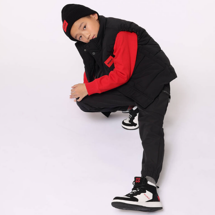 HUGO logo-appliquéd quilted gilet