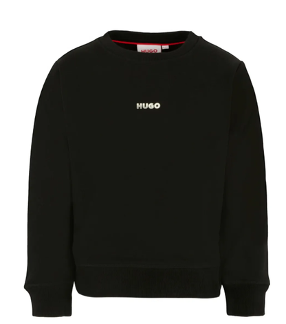 HUGO logo-print crew-neck sweatshirt
