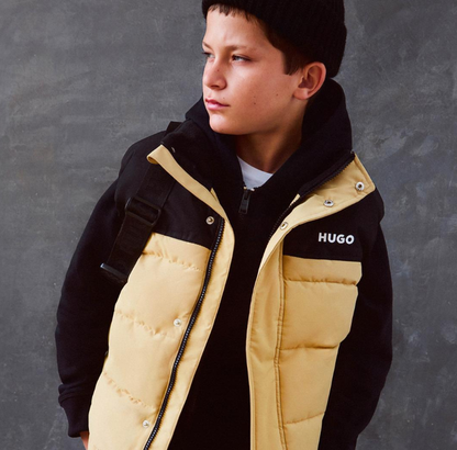 HUGO padded colour-block gilet