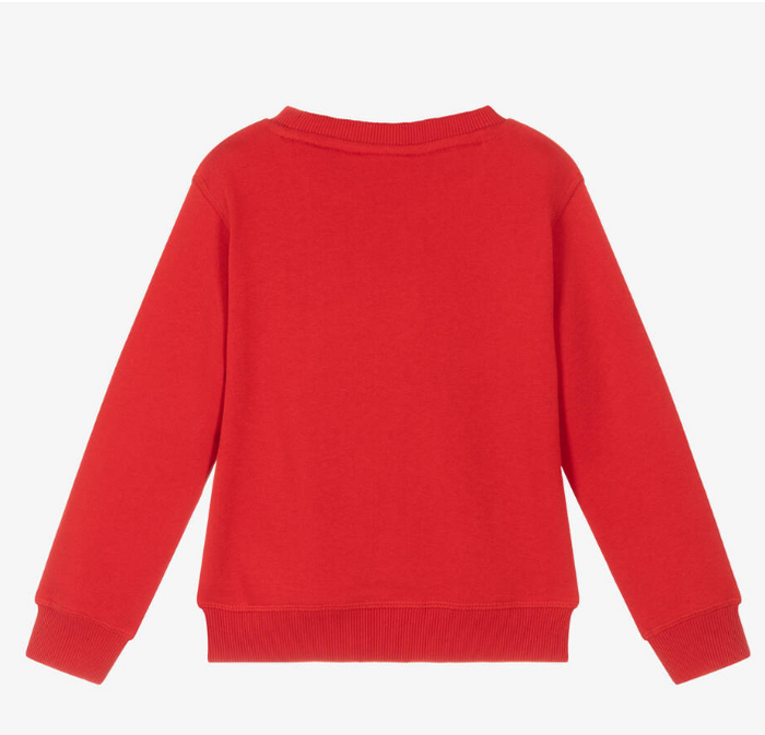 HUGO Red Cotton Sweatshirt