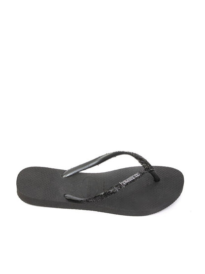 HAVAIANAS infradito slim glitter nero 4146975 SLIM GLITTER-1069