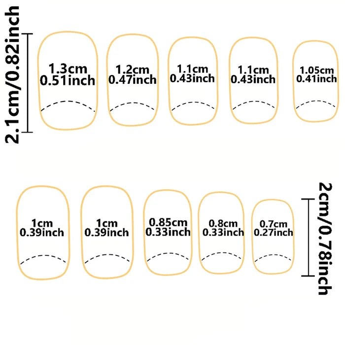 Instantly Upgrade Your Look With 24pcs-White French mid-length square full-coverage false nail set