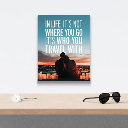 It's Not Where You Go - Canvas Wall Art Conquest Maps LLC